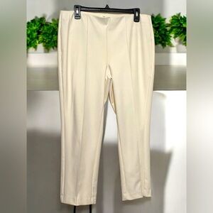 Haver & Blair white pant with gold button detail main image 1